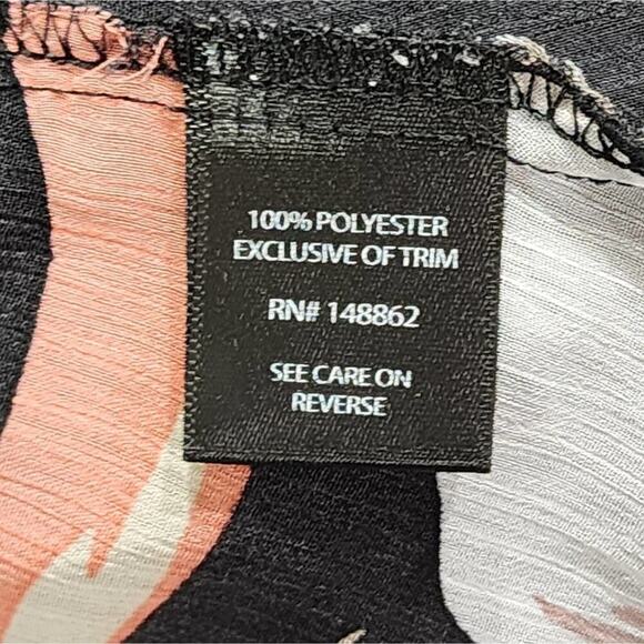 Torrid crocheted lace trimmed floral Chiffon kimono duster plus size 1X 2X - Picture 11 of 13